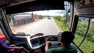 EXTREMELY HIGHSPEED & SKILLED SCANIA BUS DRIVING At NH 19 _ VOLVO BUS Driving