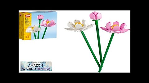 LEGO Lotus Flowers Building Kit Artificial Flowers for Decoration Idea Aesthetic Room Review