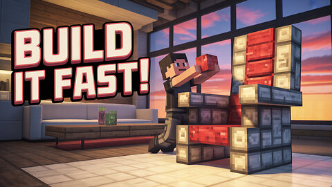Build a REALISTIC Minecraft Chair Fast and Easy!