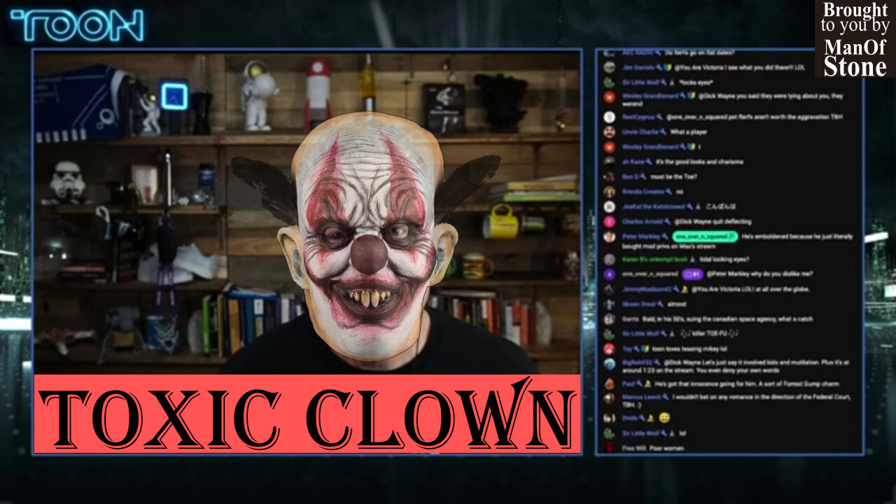 #ShiftyShiva 's New BFF. Toxic Clown.