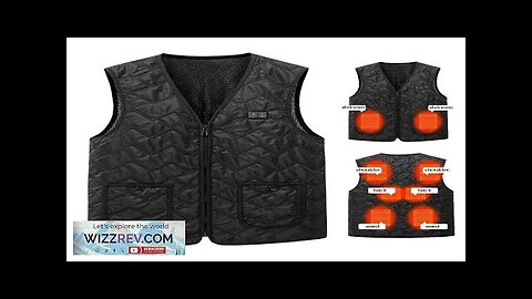 M-5XL USB Heating Vest Winter Warm Heated Parkas 8 Zones Electric Heated Review