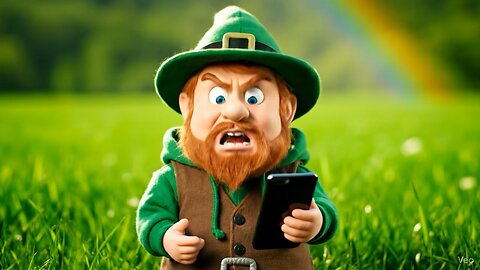 The Ultimate WiFi Struggle #Leprechaun #WiFiWoes #TechHumor #phone #Comedy #Relatable #Frustration