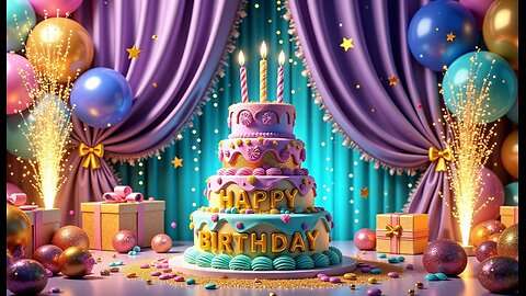 ✨ Happy Birthday Greetings 🎂 Best Wishes, Cake & Celebration Video