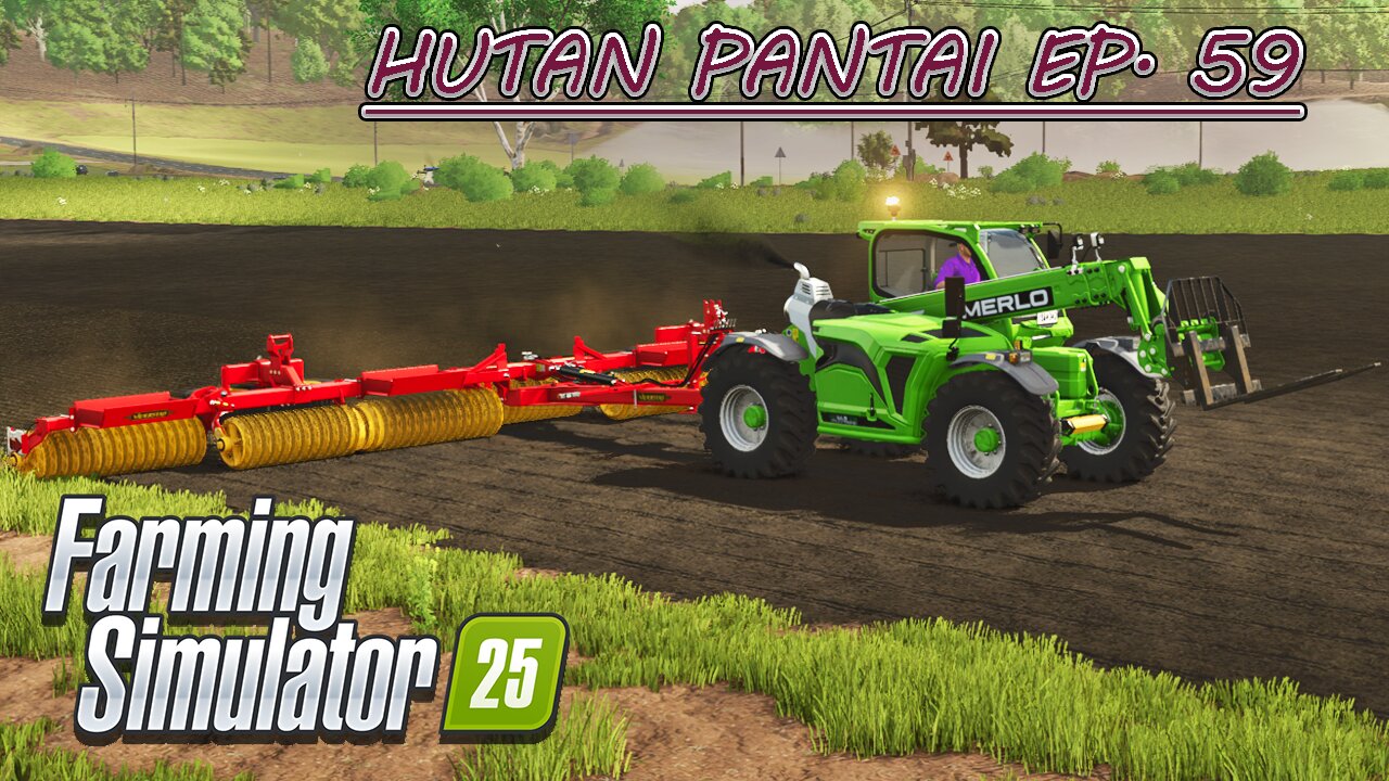 Wrapping Bales. Planting Sorghum in the New Field. | HUTAN PANTAI EP. 59 | Farming Simulator 25