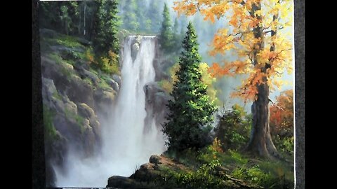 Paint with Kevin Hill - Rushing Waterfall