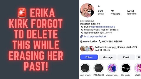 ERIKA KIRK FORGOT TO DELETE THIS WHEN SHE WAS DELETING HER PAST❗