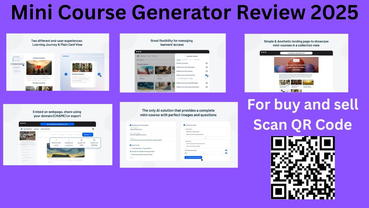 Mini Course Generator Review 2025