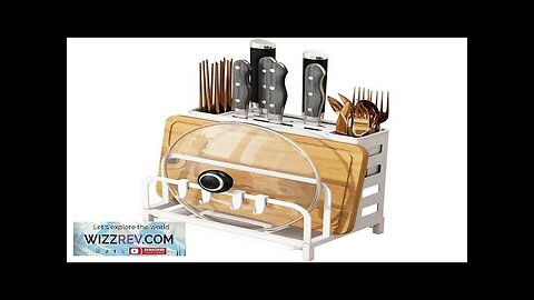 Stainless Steel Kitchen Knife Holder Rack Countertop Cutting Board Rack Chopsticks Forks Review