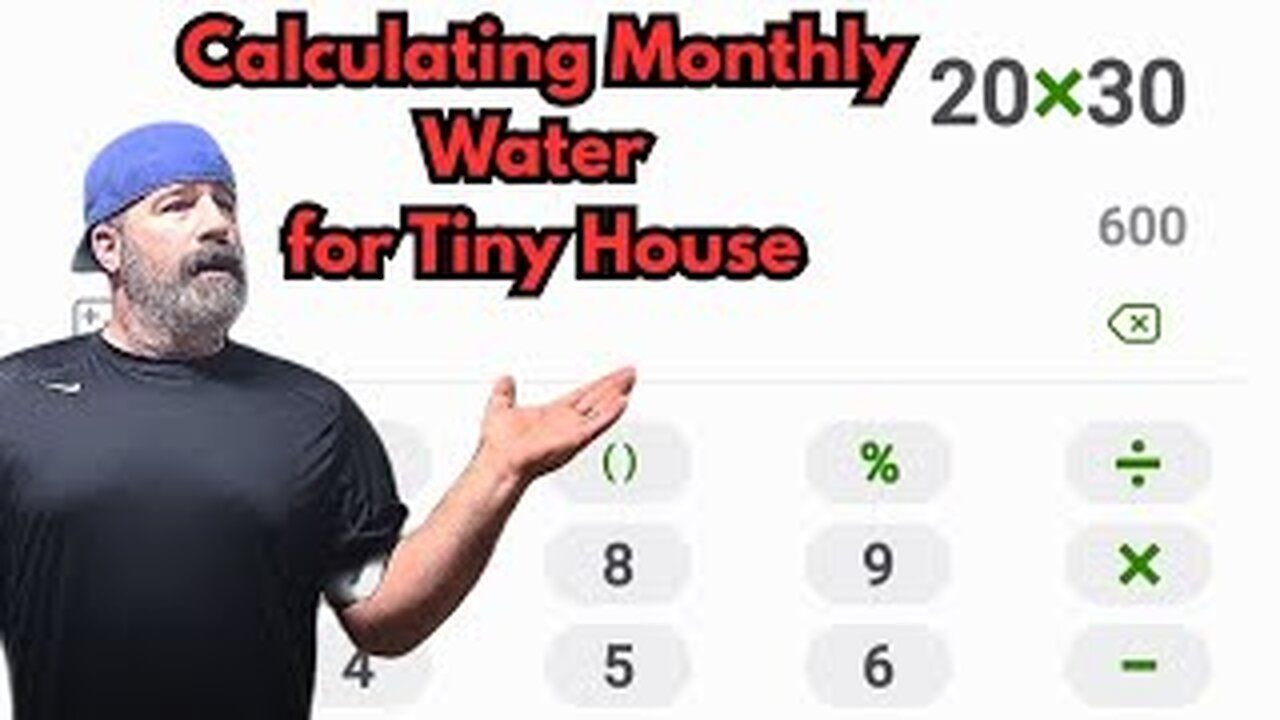 Calculating Water Usage In Tiny House