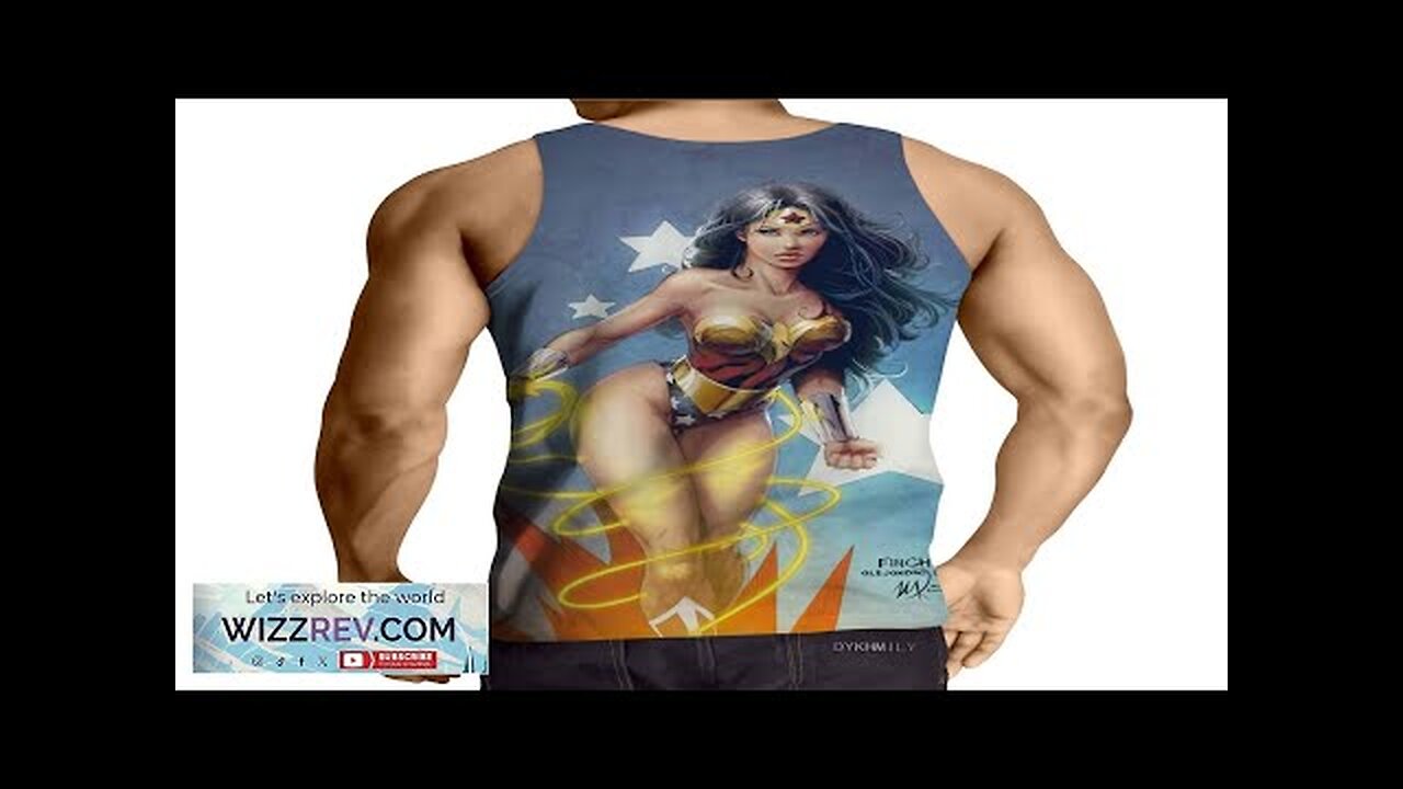 DC Comics Sexy Wonder Woman Golden Lasso Light Blue Tank Top Review