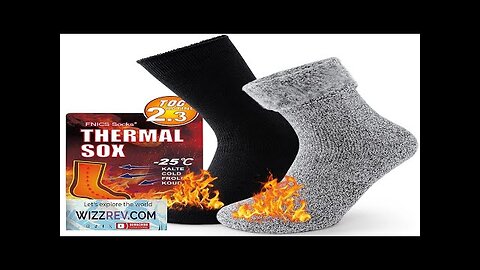 2 Pairs Pack Winter Thermal Socks For Men Women Cold Weather Insulated Review