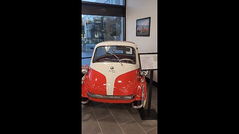 1957 BMW Isetta red and white #justdriveit #genx #fyp #bmwisetta #viral