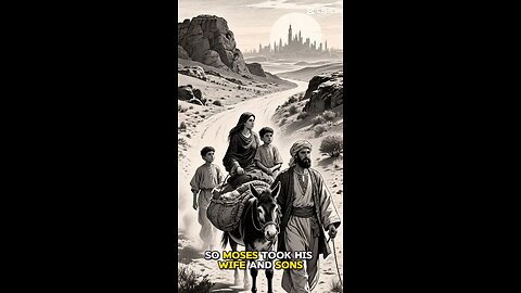 “So Moses took his wife and sons, put them on a donkey and started back to Egypt.” – Exodus 4:20