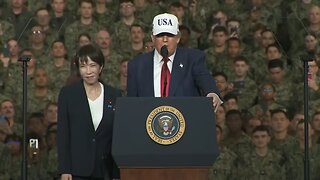 UNPRECEDENTED SCENE: Trump Invites Japan’s PM Takaichi On Stage at U.S. Naval Ceremony
