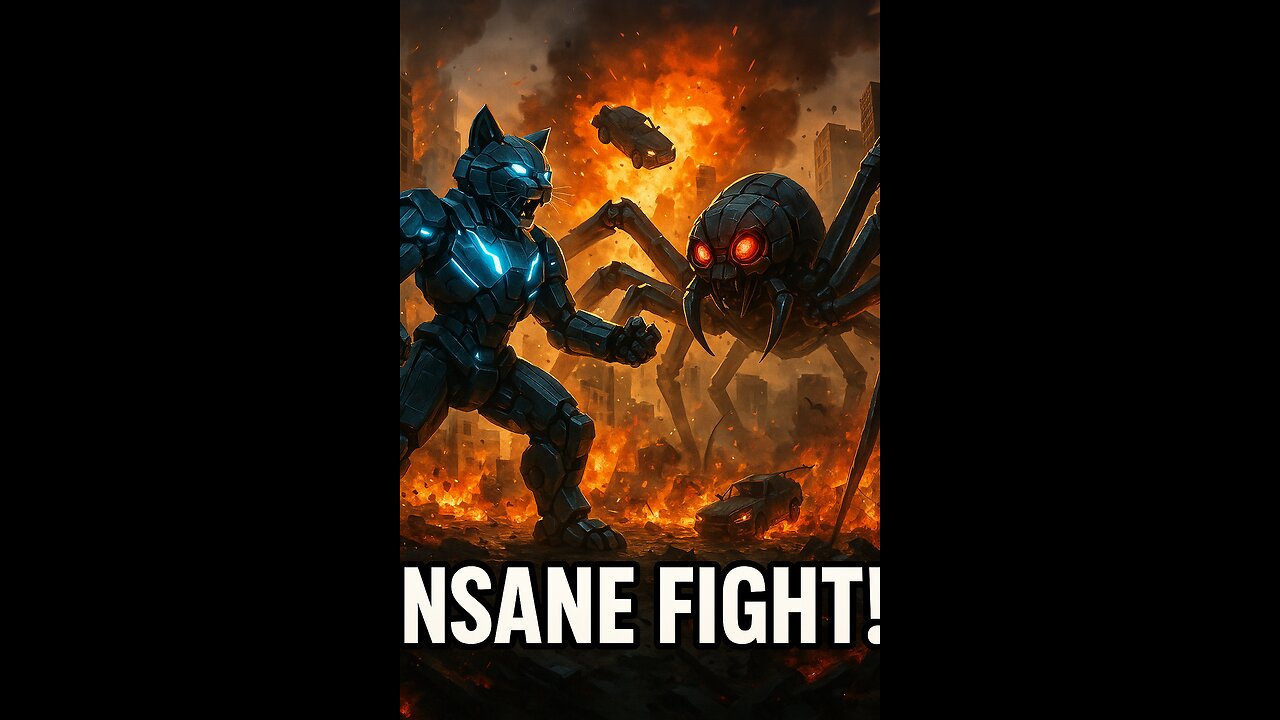 "Tiny Kitten vs GIANT Robot Spider… What Happened Next Is INSANE! 😱🕷️"