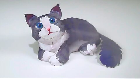 COMO FAZER UM GATINHO DE PAPEL - PAPERCRAFT