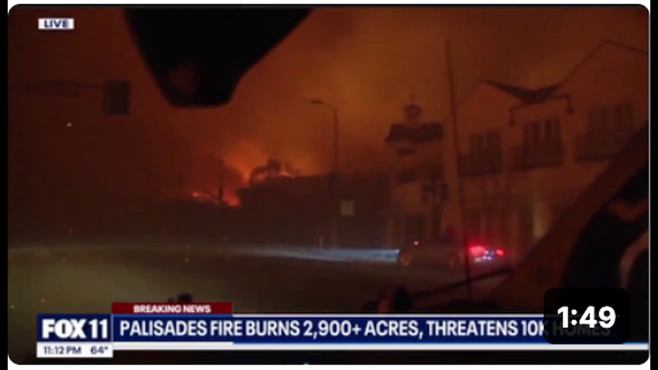 Insurance companies cancelled policies 4 months before the fires in that entire neighborhood