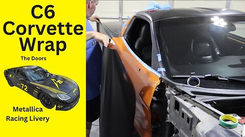 Corvette Wrap....Metallica Livery Transformation The doors