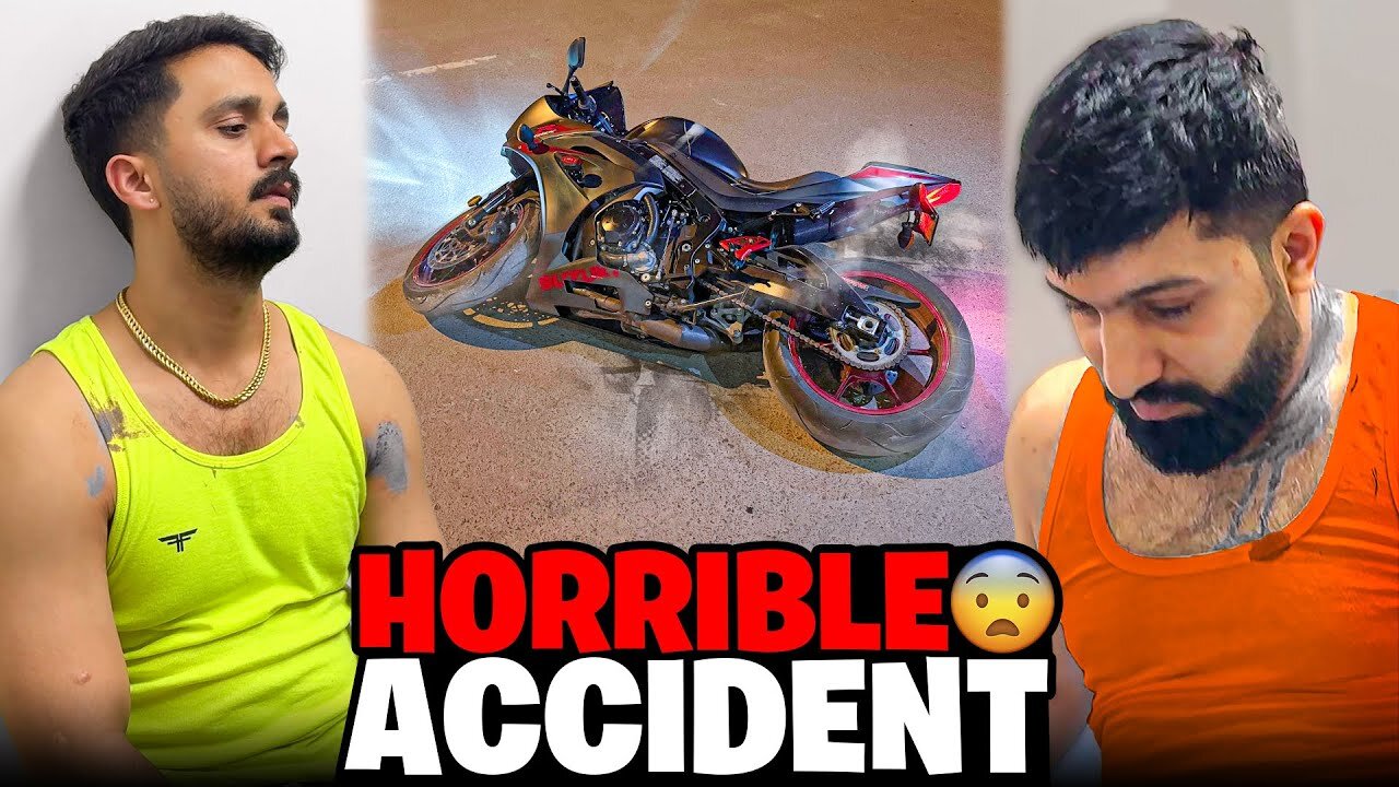 Our Horrible Accident on Heavy Bike😭Marty Marty bach gaye🤕