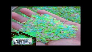 1000pcs 3-5mm Luminous Sand Glow In Dark Pebbles Stone Home Garden Yard Review