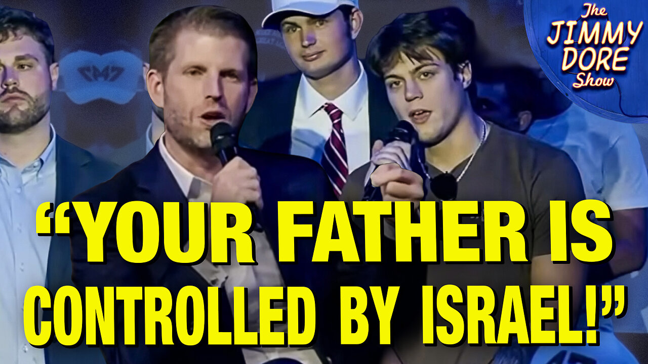 Eric Trump CONFRONTED About His Dad Being A CUCK For Israel!