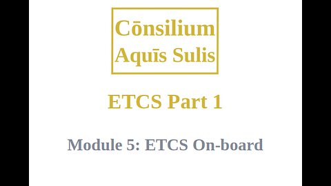 ETCS Part 1 Module 5 (English)