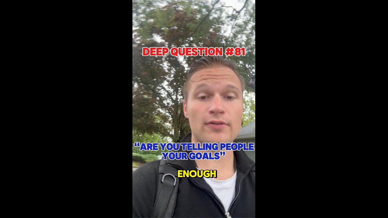 DEEP QUESTION #81 "Are you putting love on hold for your career?"