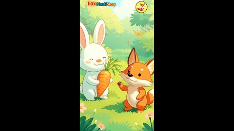 The Fox and the Rabbit’s Carrot🦊Funny Animal Short Story। Fox Masti Story
