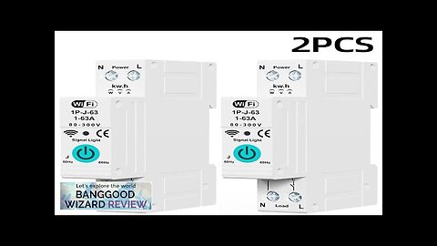 2Pcs Smart WiFi Circuit Breaker with Remote Control Voice Activation Adjustable Review