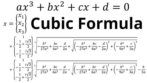 Cubic Formula Proof
