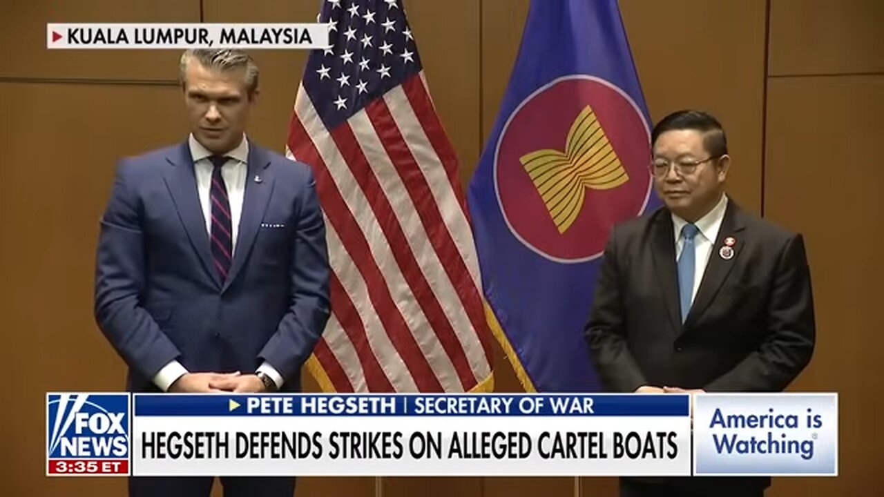 Hegseth sets the record STRAIGHT on suspected cartel boat strikes