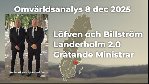 Gråtande ministrar, Löfven och Billström samt Landerholm 2.0