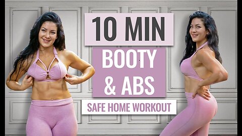 🔥 10 Minutes = Booty + Abs Burn! | Total Core & Glute Workout at Home (No Equipment)