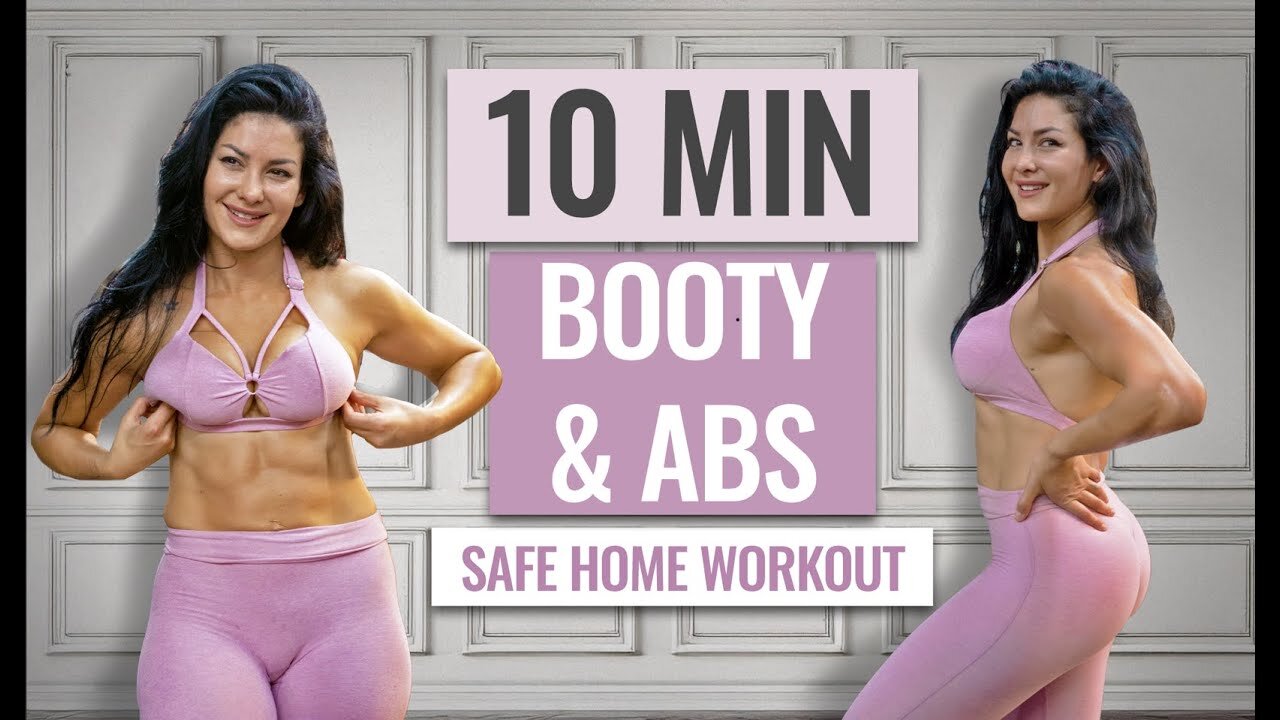 🔥 10 Minutes = Booty + Abs Burn! | Total Core & Glute Workout at Home (No Equipment)