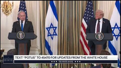 Trump Participates in a Press Conference with Netanyahu