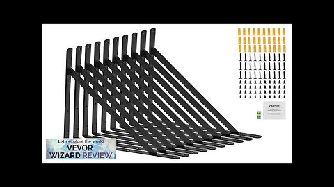 VEVOR Shelf Bracket 12 x 8 in 10 Pcs Heavy Duty Floating Review