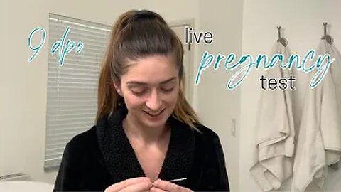 Live Pregnancy Test | Clomid Round 1 | 9 DPO