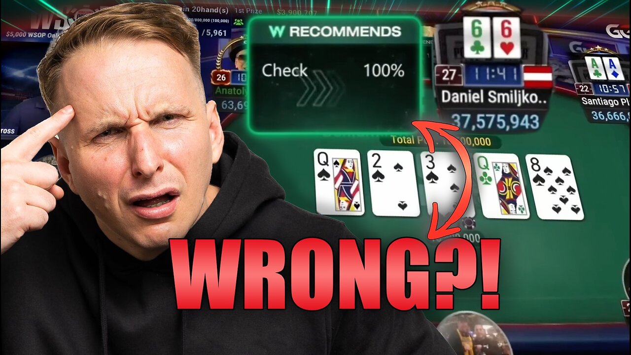 This WSOP Final Table Hand Made Me Suspicious ...