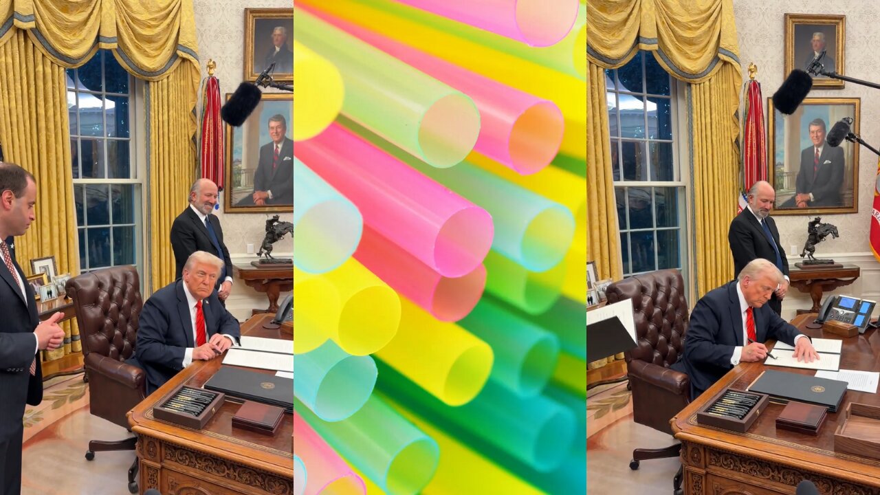 Donald Trump Signs Executive Order to Go Back to PLASTIC STRAWS