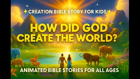 How God Created the World 🌍 | The Creation Bible Story for Kids & Adults | Animated Genesis Story