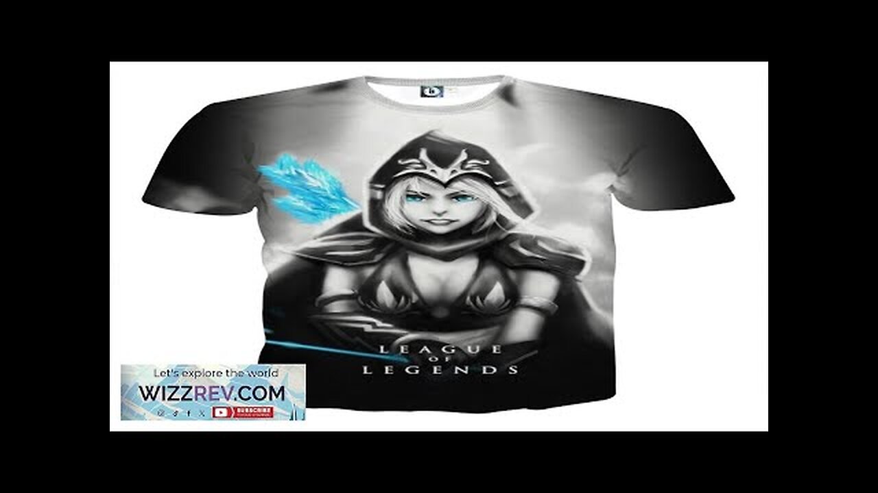 League of Legends Ashe Black Archer Dope 3D Printed T-shirt Review