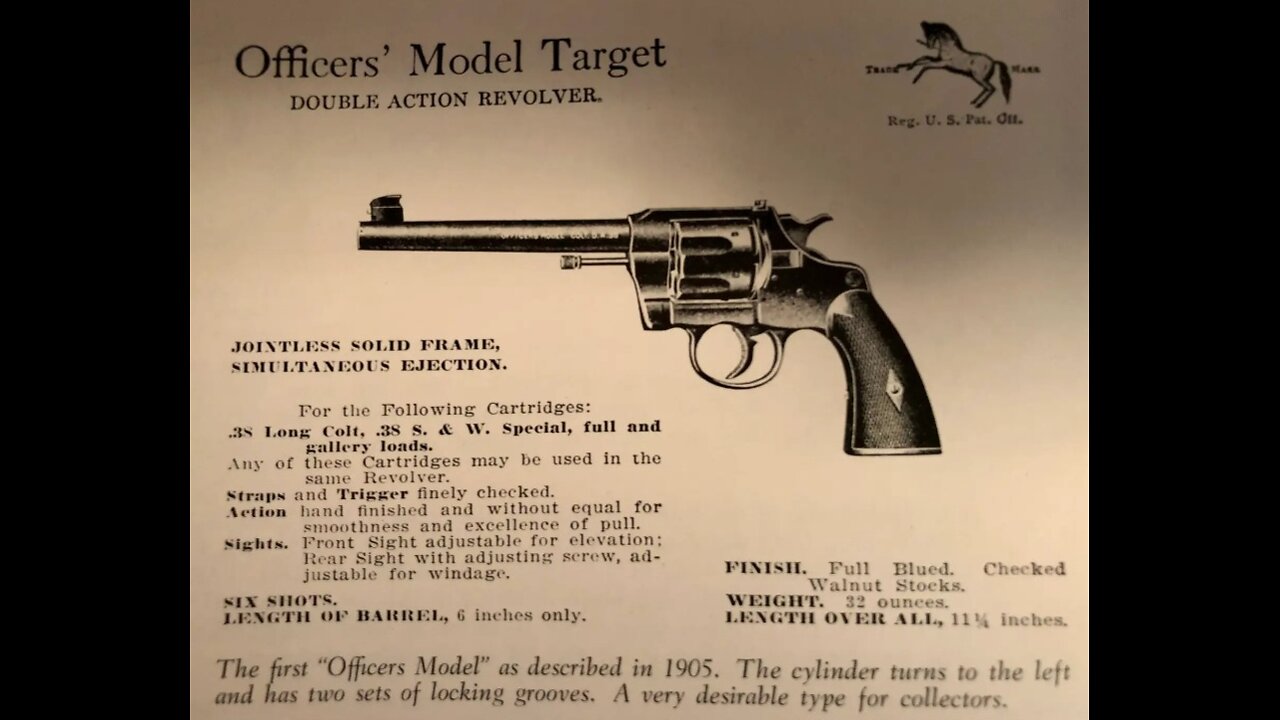 colt officers model flat top target 38