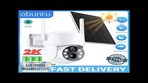 4MP Wireless Wifi Camera Solar Outdoor With Solar Panel Recharge Battery PIR Review