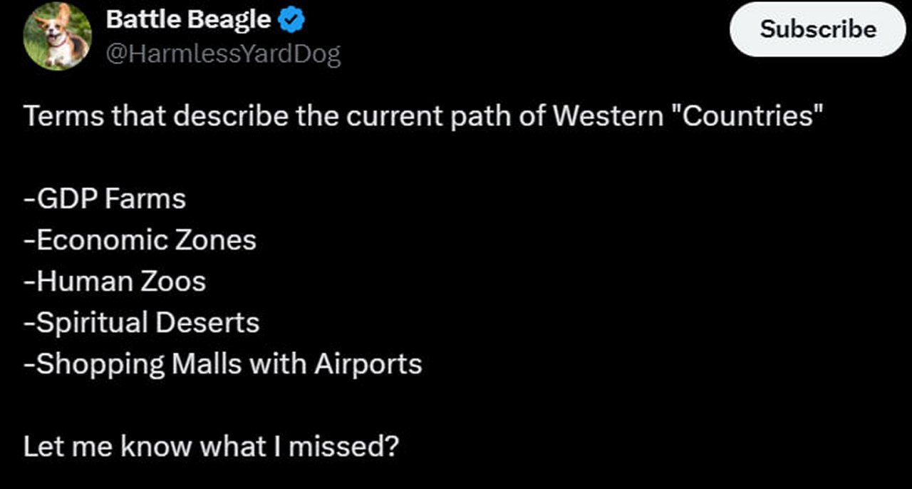 Europe is collapsing, literally. The irony isn't lost in Moscow...