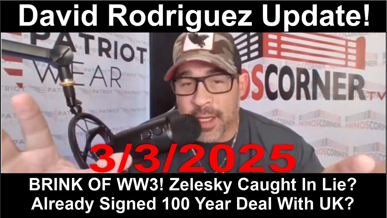 David Rodriguez: BRINK OF WW3! Zelesky Caught In Lie? Already Signed 100 Year Deal With UK?