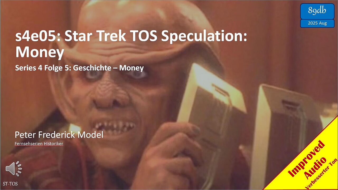 s4e05: Star Trek TOS Speculation: Money