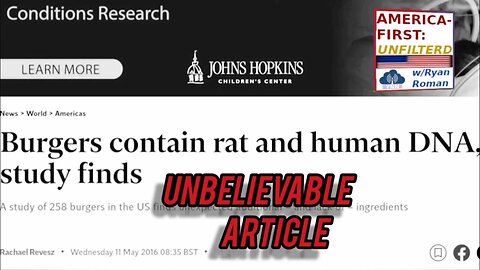 Leaked Article Exposed Human Tissue in Food Supply _ AFU