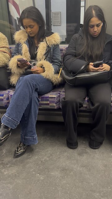 Beautiful girls in the tube London