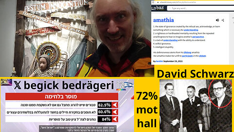 𝕏:s bedrägeri. Du om 5 år? David Schwarz, ej Palme. Kvartal om "Hamas". DOGE DÖD? Amathia Wikipedia