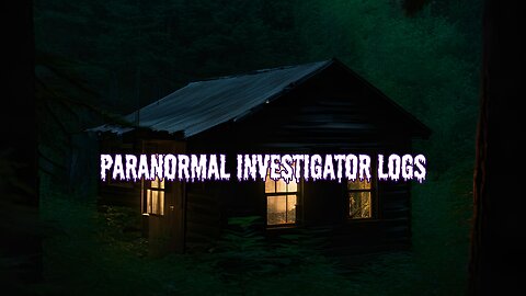 Paranormal Investigator Logs: The Haunted Cabin